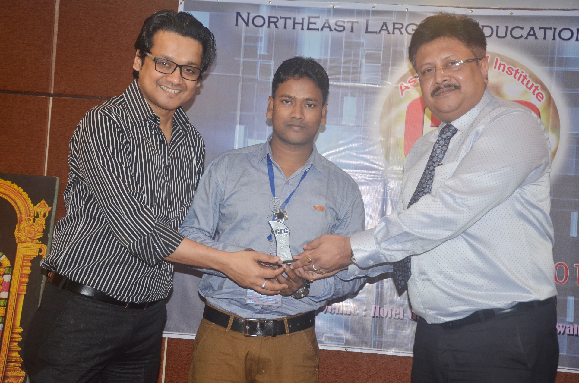 Sultan Mahmud honoured at the North East Largest Education Meet